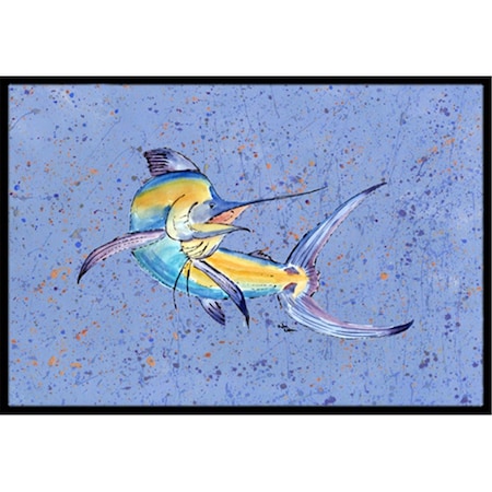 Carolines Treasures 18 x 27 In. Blue Marlin Indoor or Outdoor Mat 8350MAT